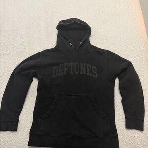 Deftones Black Pullover Hoodie - Men's Graphic Hooded Sweatshirt
